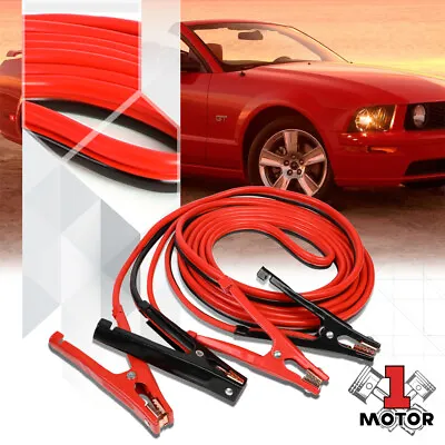 25 Ft 4 Gauge Car Battery Emergency Power Booster Jumper Cable 500AMP Heavy Duty • $33.08