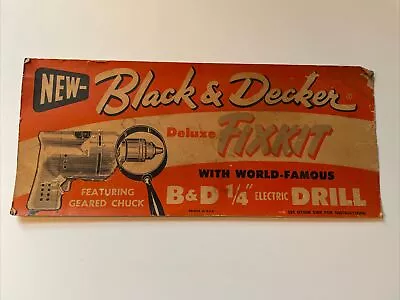 Vintage Black & Decker  Deluxe Fixkit 1/4 Electric Drill Instructions • $19.19