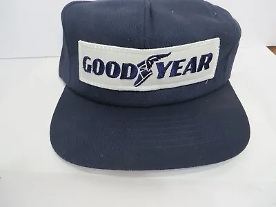 Vintage Hat Cap Goodyear Tires Logo Patch Snapback Trucker  Foam Damage • $9.99