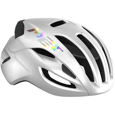 MET Rivale MIPS Helmet In-Mold Safe-T Upsilon Fit Glossy White Holographic Small • $199