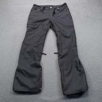 686 Snowboard Pants Men Medium InfiDRY Charcoal Gray Cargo Snow Ski Liner Lined • $49.95