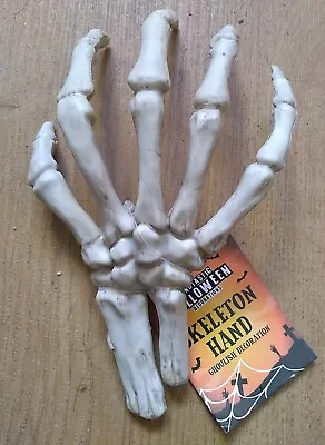 SKELETON HAND Creepy Town  20x13x8cm Solid Plastic Funky Halloween Fun • £7.50