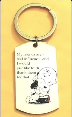 Snoopy Dog Best Friend Quote Love Keychain Cartoon Movie  • $9.91