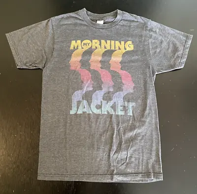 My Morning Jacket Gray Rainbow Faces Sequence T-Shirt Size: Small • $22.49