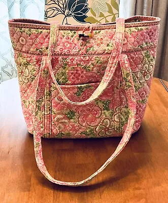 Vera Bradley Large Toggle Tote Bag Petal Pink ~ EUC • $16