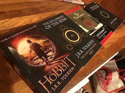 Lord Of The Rings Trilogy / The Hobbit By J.R.R. Tolkien (Paperback Books) • £6.99