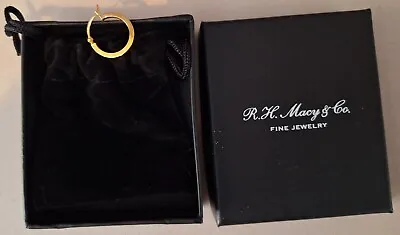 Single R.H. Macy & Co 14k Gold Square Hoop Earring (Used/Clean) • $75