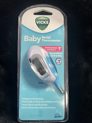 Vicks Pediatric Baby Rectal Thermometer New 10 Second Reading LARGE DISPLAY • $9.99