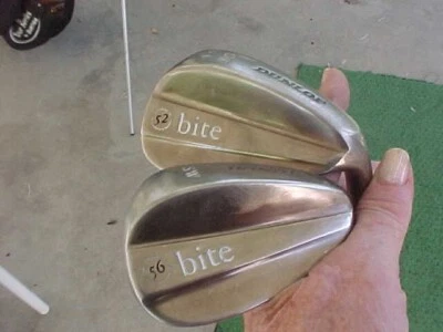 $19.99 • Buy Dunlop Bite 52* Gap And 56* Sand Wedges Wedge Flex Steel Shaft-RH