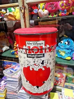 Walt Disney's 101 Dalmatians Vintage Trash Can Toy StorageTableStoolContainer • £102.61