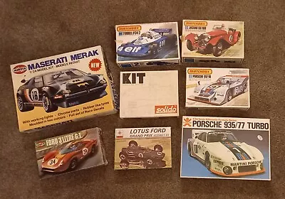 8 X Model Kits - Racing Cars - Job Lot - Various Brands • £47