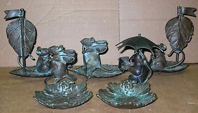 Lot Of 7 Solid Brass Mouse Figurine • $29.99