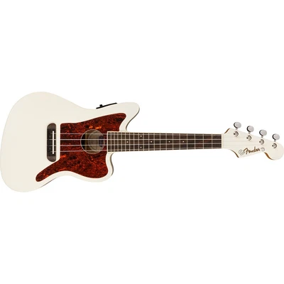 $219.99 • Buy Fender Fullerton Jazzmaster Uke Ukulele, Concert Scale, Olympic White