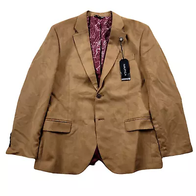 Nautica Camel Faux-Suede Sport Coat Mens 40S 40 Modern-Fit Brown $295 • $54.49