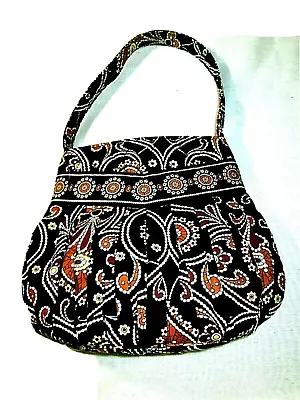 Vera Bradley Hannah Bag Cafe Latte Brown Black Small Handbag LKN • $9.75