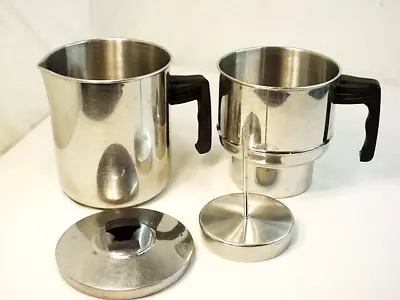 VTG Perma Maid Drip-O-Later 8 Cup Coffee Pot Bakelite Handles Stainless Steel FS • $49.99