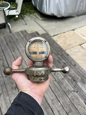 Antique Dog Bone Glo-light Motometer Radiator Cap Gauge Hood Ornament • $79.46
