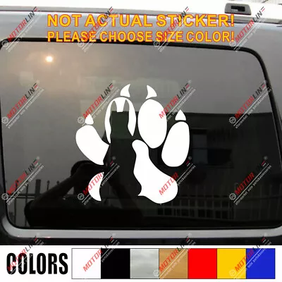 German Shepherd Dog Decal Sticker Car Vinyl K9 Police Unit Paw Pick Size Color • $2.50