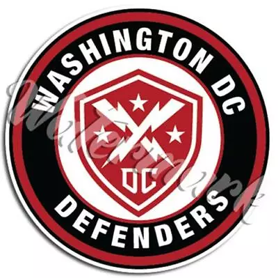 DC Defenders Circle Logo Sticker  XFL Decal 10 Sizes ️🏈 FAST SHIP TRACKING! • $49.99
