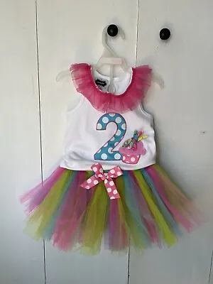 Mud Pie 24m/2T Birthday Cupcake Tutu • $15