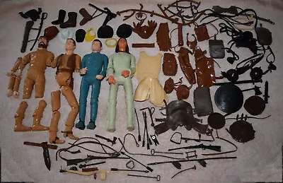 Vintage Lot Of Marx Johnny West Action Figures And Accessories Maddox Geronimo • $69.99