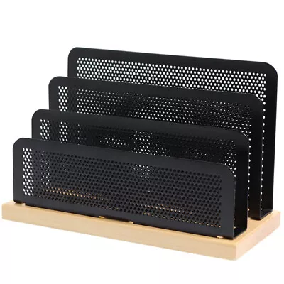  Metal Magazine Holders Desktop CD Rack File Book Sheld Shelf • £19.55