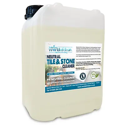 Neutral Tile & Stone Cleaner 5L Limestone Marble Granite Slate Ceramic Tiles • £19.99
