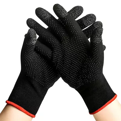 Sweat Proof Non-Scratch Sensitive Touch Screen Gaming Finger Thumb Sleeve Gloves • $12.50