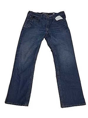 Ariat Mens Rebar M4 Low Rise Boot Cut Denim Jeans • $24.99