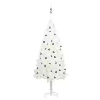 5.9ft Artificial Slim White Christmas Tree LED Xmas Trees With 700 Branch Tips • $246.79