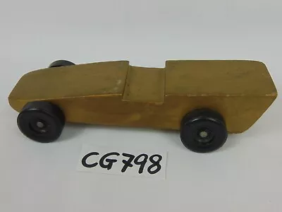 Vintage Gold Pinewood Derby Car 4.4 Oz. Handmade Old  • $39.99