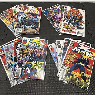 X-Man X-Men Comic Book Lot Of 19 Books 1- 12 15161819212225 NM • $15