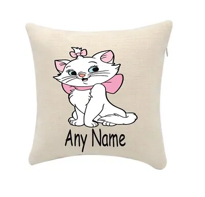 £5.99 • Buy Marie Aristocats Cushion Personalise With Any Name (cover Only) 20cmx20cm