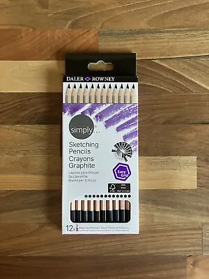 Simply Daler Rowney Graphite Drawing Pencil Set Of 12 Sketching • £3.45