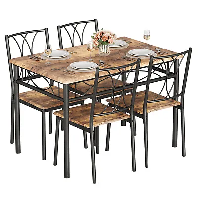 3/5 Piece Dining Table Set Chairs Home Kitchen Breakfast Wood Top Dinette Table • $145.99