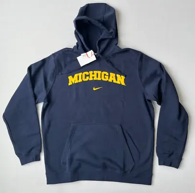 University Of Michigan Nike Mens Sz XL NWT Hoodie Sweatshirt UM Wolverines • $51.49