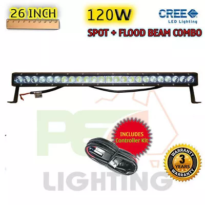 PEC 26INCH 120W CREE LED FLOOD/SPOT LIGHT BAR For AUDI ALLROAD Q3 Q5 Q7 • $135