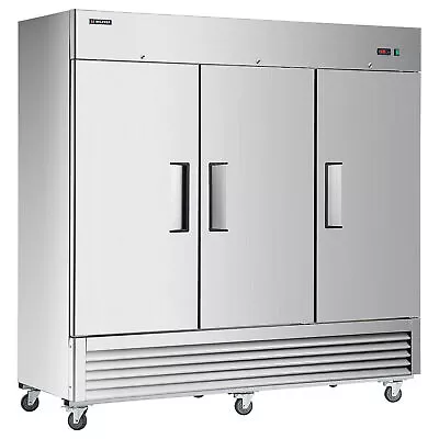 81in Commercial Reach-In Stainless Steel Freezer - ETL Certified3 Solid Door • $3996.38