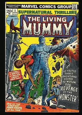 Supernatural Thrillers #5 FN/VF 7.0 1st Appearance Living Mummy! Marvel 1973 • $94