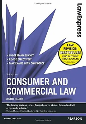 Law Express: Consumer And Commercial Law By Tillson Judith Book The Cheap Fast • £5.99