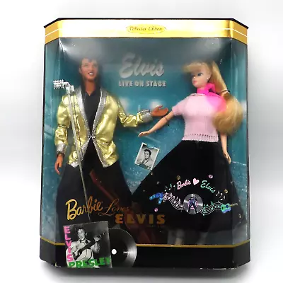 Barbie Loves Elvis 1996 Vtg Collector Edition Gift Set Mattel #17450 NRFB • $102.55