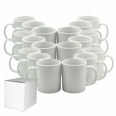36pcs Blank White Mugs 11OZ Sublimation Coated Mugs Heat Press Cups + White Box • $79.99