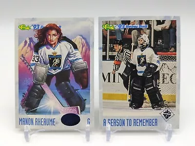 Lot Of (2) MANON RHEAUME 1993 Classic Hockey Draft Card #112  & #149 RC Rookie  • $3