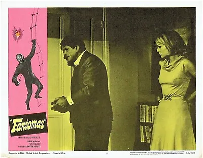 Jean Marais Fantomas (1966) Lobby Card #1 Robert Dalban Mylene Demongeot • $12.99
