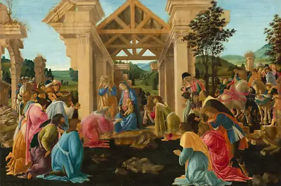 The Adoration Of The Magi | Sandro Botticelli | 1482 Renaissance Christian Print • $30.95