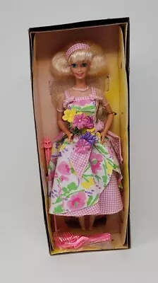 Avon Special Edition Spring Petals Brunette Barbie Doll Exclusive 1996 Nice Box! • $3.99