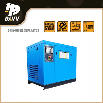 15KW 20HP 3 Phase 460V 81cfm Rotary Screw Air Compressor NPT 3/4“ 125Psi • $4219