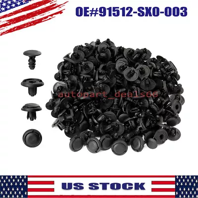 100X Push Type Clip Inner Fender Liner Splash Shield Retainer Fastener For Honda • $5.98