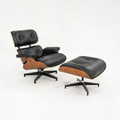 C. 1990 Herman Miller Eames Lounge Chair And Ottoman In Rosewood W/ New Leather • £8109.31