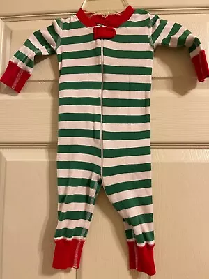 Hanna Andersson Boys Striped Pajamas Size 60 Or 6-9 Months • $10.04